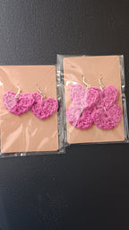 Heart Crochet Earrings