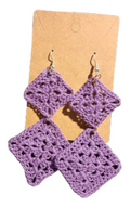 Square Crochet Earring
